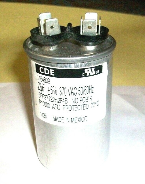 Cde Motor Start Capacitor 22uf 6 370v For Sale Online Ebay