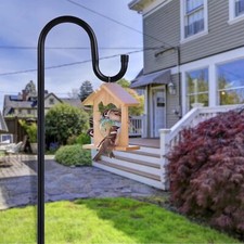 48/60 Inch Shepherds Hook for Outdoor Bird Feeder Pole Metal Steel Shepard Hooks