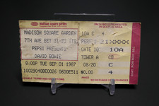 David Bowie  Sep 01, 1987     MSG     New York, TICKET