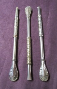 LA MULATA 3 Bombillas Symbol Decorations Antique Silverplate w/ Gold Plating