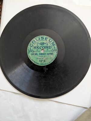 HOME SWEET HOME PEERLESS QUARTETTE 78RPM COLISEUM 1212