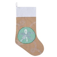 Christmas Stocking - Sand Dollar - Tropical Christmas Decor 8.5 X 20 on sale Christmas Stocking - Sand Dollar - Tropical Christmas Decor 8.5 X 20 on sale
