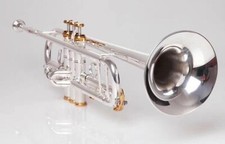 Hot sell professional Free shipping silver plating LT180S37 Bb trumpet with case