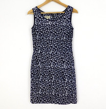 Monsoon Navy Blue Floral Dress Size 8