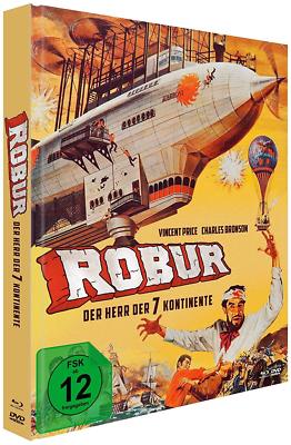 Mediabook Robur - Der Herr Der Seven Continents Vincent Price Blu-Ray + DVD