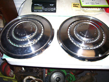 Pair Vintage Ford Hubcaps Wheel Covers Original Nice Cond Pair Vintage Ford Hubcaps Wheel Covers Original Nice Cond