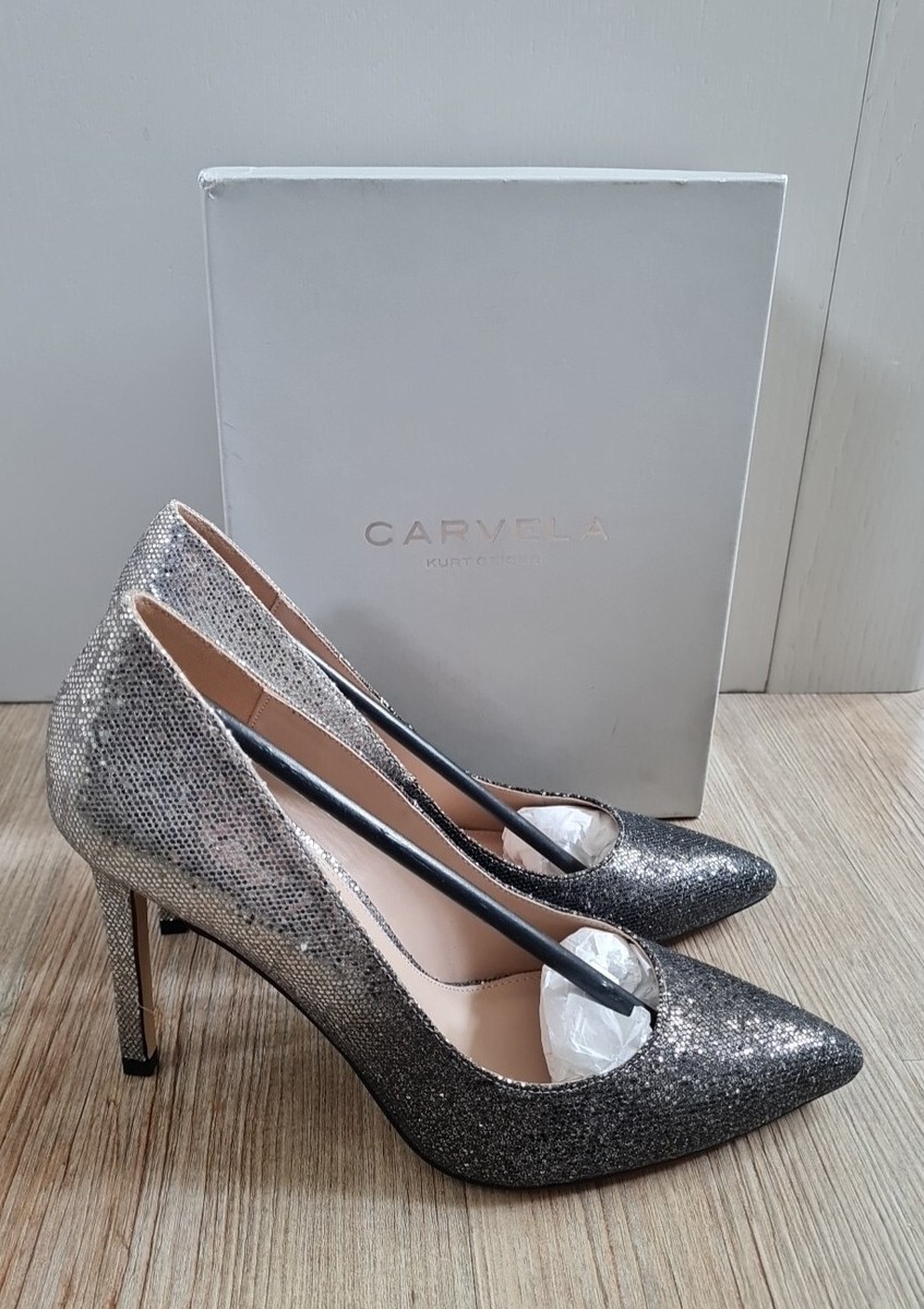 Glitter Ombre Court Shoes Uk Carvela Kurt Geiger Silver Shoes Size