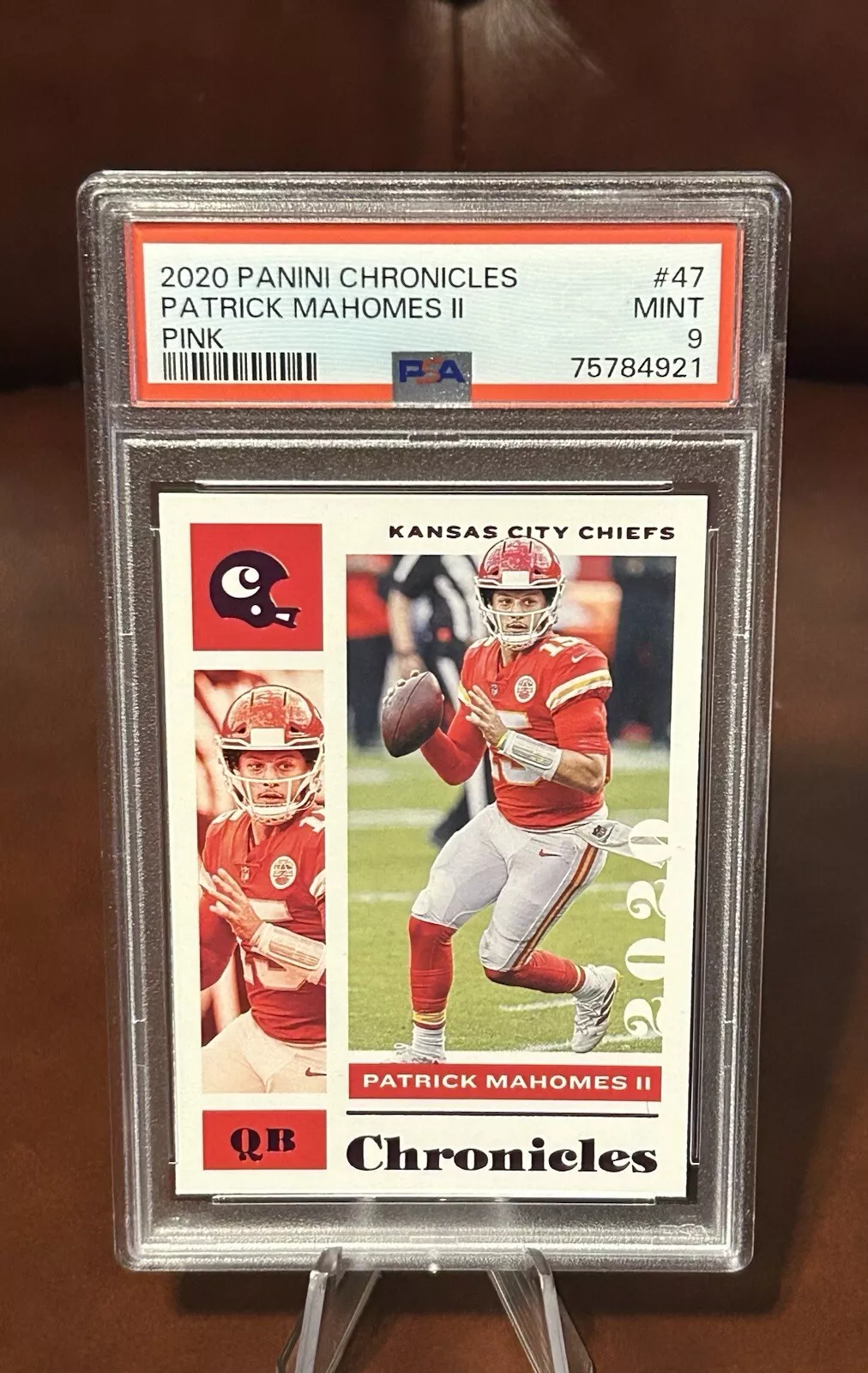 Patrick Mahomes trading card