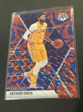 20190-20 Panini Mosaic Anthony Davis Reactive Blue Prizm Parallel NM