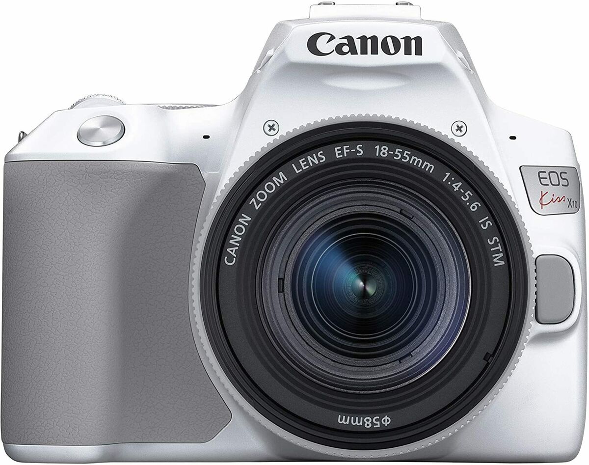 Canon DSLR Camera EOS Kiss X10 Standard Zoom Kit White KISSX10WH