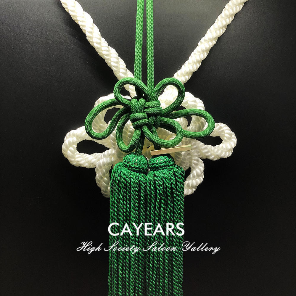 JDM Junction Produce New Model White Kintsuna Yellow Kiku Knot Car