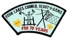 MINT Scout-O-Rama Four Lakes Council Patch Wisconsin WI Boy Scouts BSA