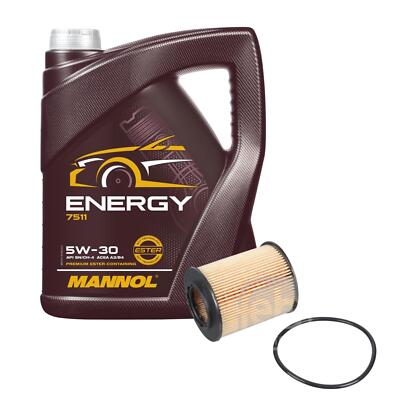 Inspektionspaket 5L Energy 5W-30 für Opel Zafira A 1.8 16V Astra G Cabriolet