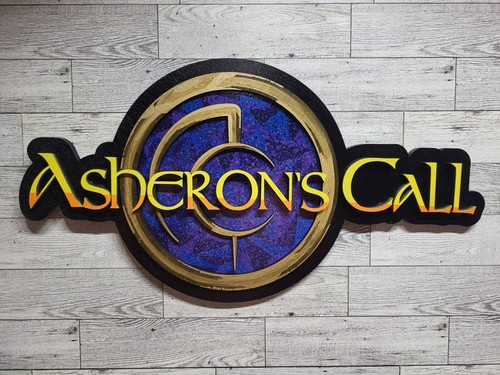 Individuelles Asherons Call Logo Wandbild mit handbemalten aufwendigen Aufmerksamkeit & Detail - Bild 1 von 7