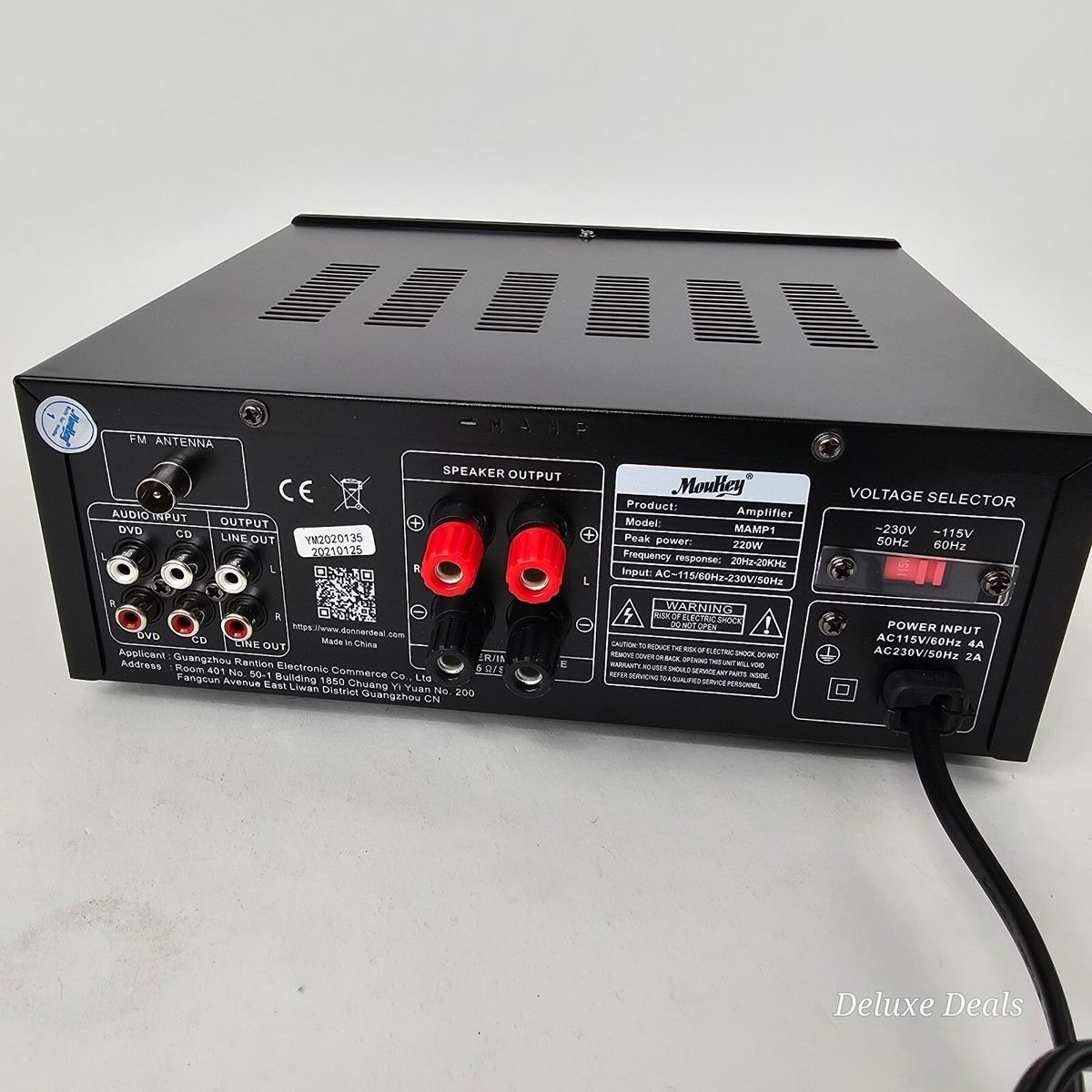 MOUKEY MAMP1 デジタルアンプ Moukey MAMP1 | 220W Bluetooth対応ステレオパワーアンプ