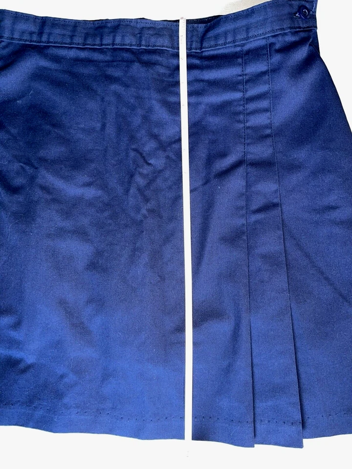 Pantalones cortos delanteros envolventes K12 Gear para niñas, uniforme escolar talla 16, 1 caqui, 2 azul marino Foto 2 de 4