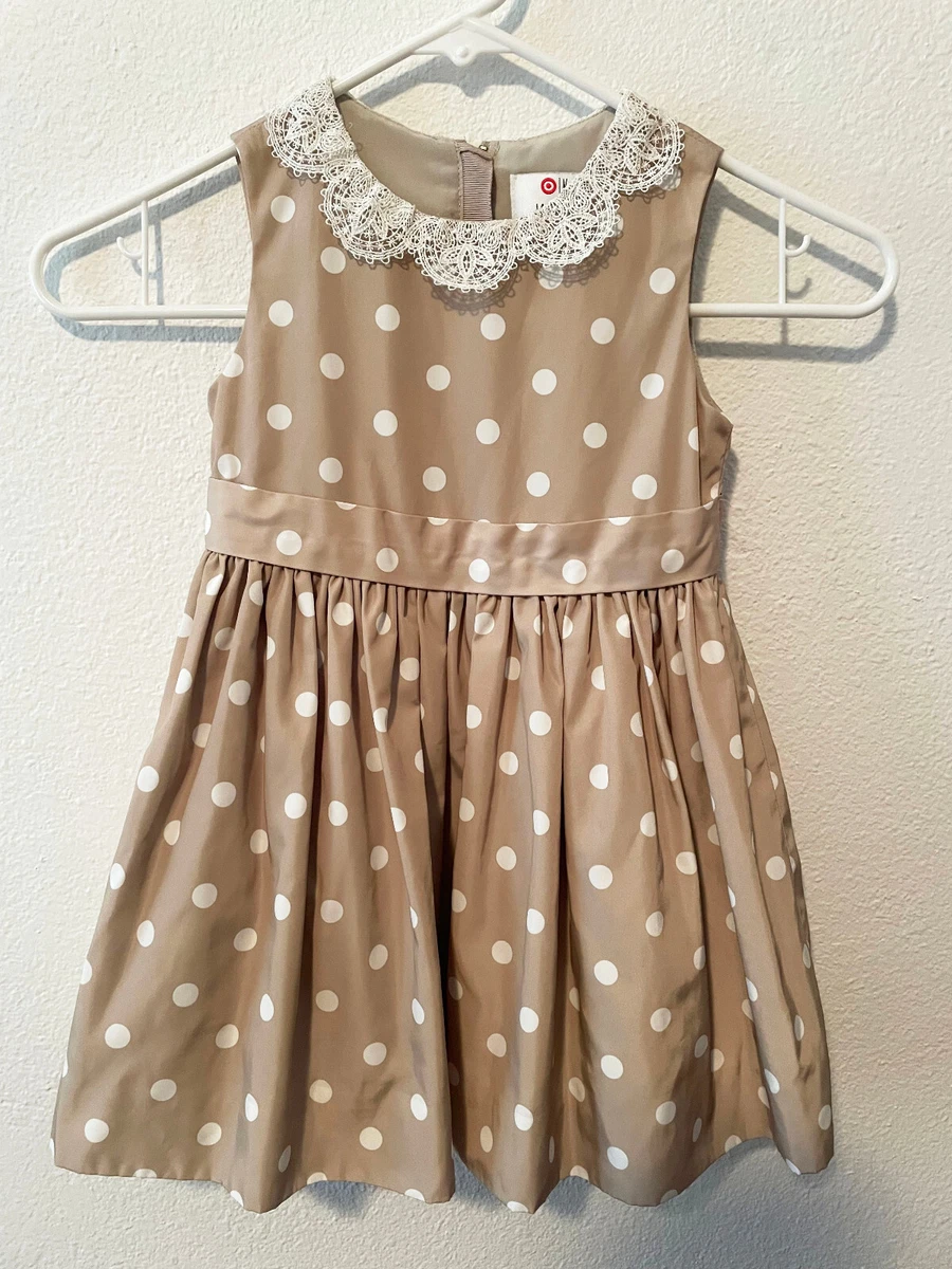Neiman Marcus Jason Wu by target baby dress polka dot zip back size 3T