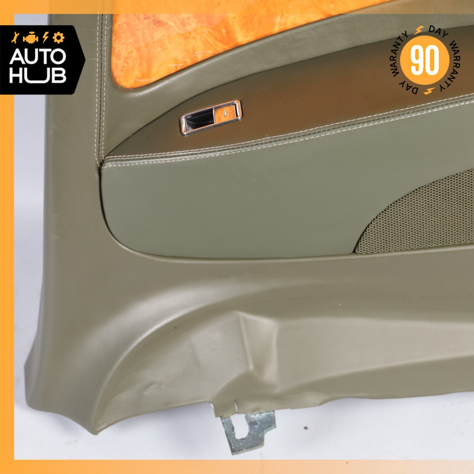 03-10 Bentley Continental GT Rear Passenger Side Interior Door Panel Green OEM