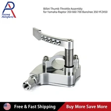Billet Thumb Throttle Assembly for Yamaha Raptor 350 660 700 Banshee 350 YFZ450