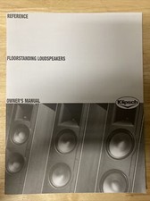 KLIPSCH REFERENCE FLOORSTANDING SPEAKERS OWNERS MANUAL ORIGINAL MINT