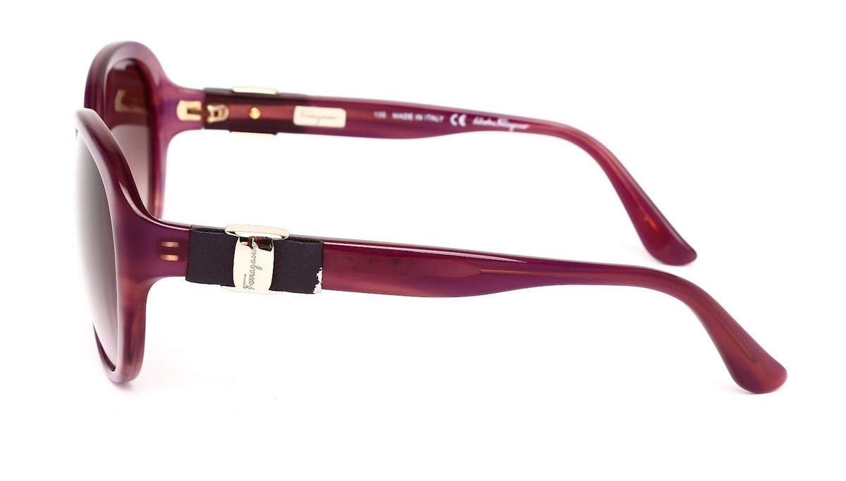 Salvatore Ferragamo SF658SL Magenta Women's Round Sunglasses R1064