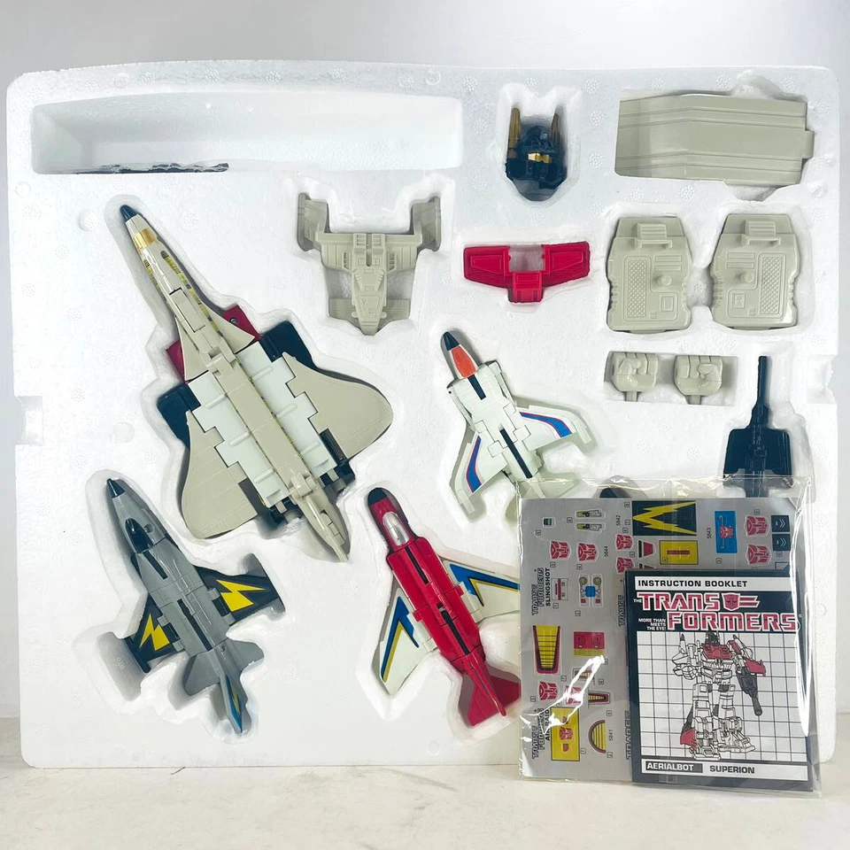 Transformers G1 Aerialbot Air Warriors Superion 5 Figures Set Transforming Toys - Image 3 of 4