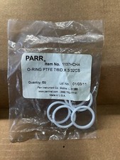 Parr Reactor O-Ring, 1137HCHA, PTFE, 7/8” ID x 3/32 CS, New, Pk of 6