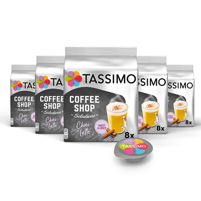 TASSIMO Kapseln Coffee Shop Selections Chai Latte Tee T Disc 5 x 8 Getränke