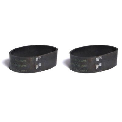 2 Genuine Rexair Rainbow E2 Series Black Power Nozzle Flat Belts – R15127 (1″ Wide)