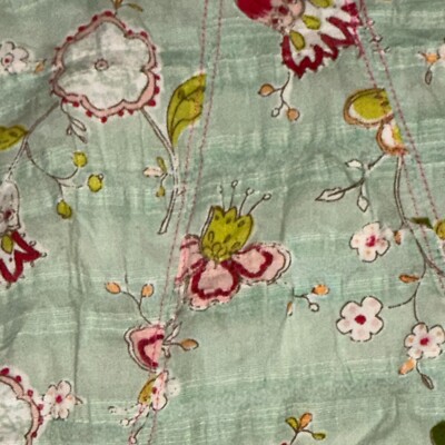 SARAH LOUISE England Girls Light Green Floral Dress With Petticoat Sz  Years