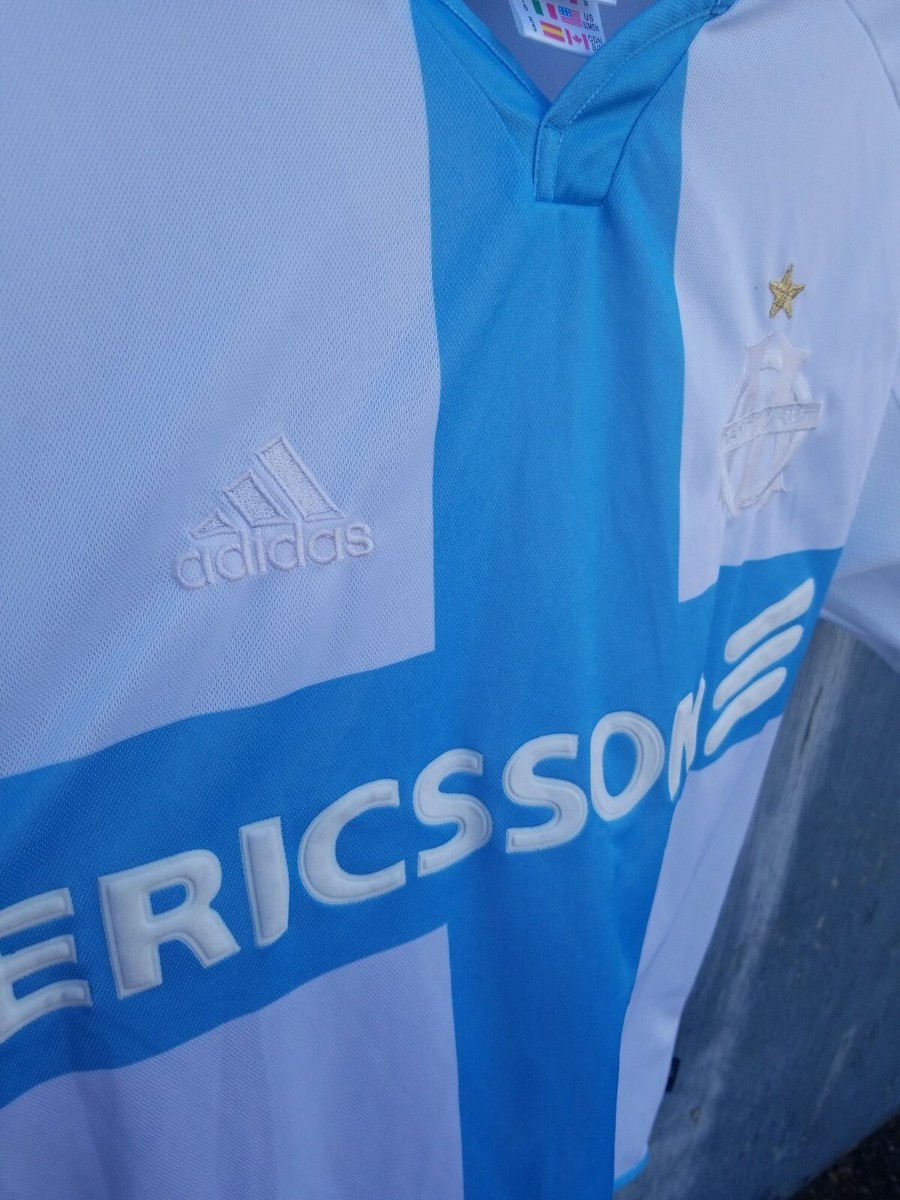 VINTAGE Adidas Droit Au But Ericsson Soccer Football Jersey Men's