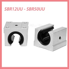 SBR12UU - SBR50UU Aluminum Open Linear Motion Bearing Slide for Linear Rail