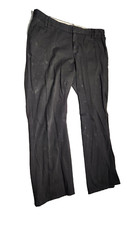 Gap Womens' Black Front 2 Pocket Cotton Ankle Khaki Pants 12 Straight Leg