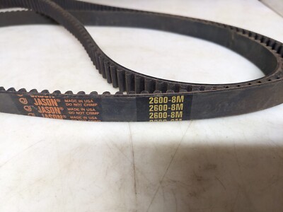 JASON HTD 2600-8M20 industrial timing belt, made in USA.