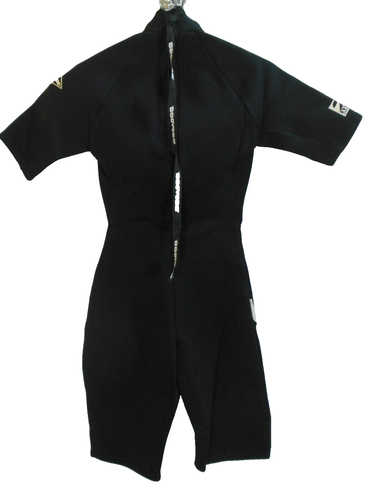 Seadoo Wetsuit Spring Shorty 7-8 Black 2mm Short Sleeve Women VGUC - Picture 2 of 5