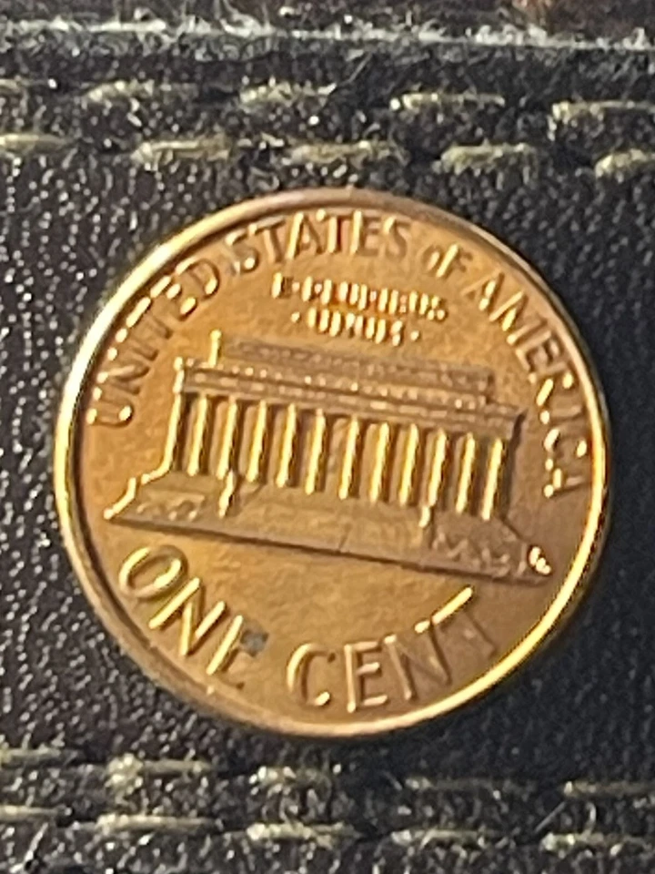 1991-D Penny w/ doubling on reverse and extra columns - Image 2 of 2