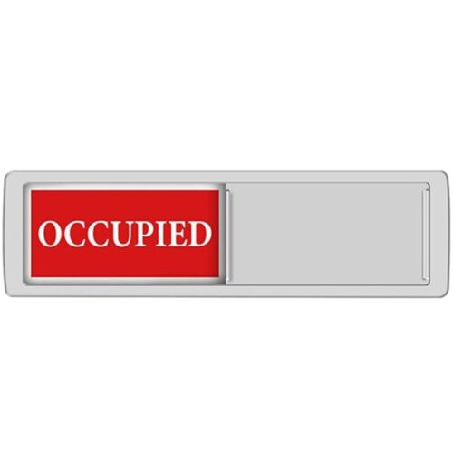 Bathroom Toilet Signs Occupied/Vacant Door Signs Vacant or In Use Slider - Picture 3 of 10