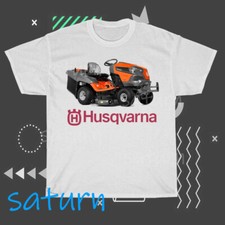 New Husqvarna Tracto Active Logo American T-Shirt Funny Size S to 5XL