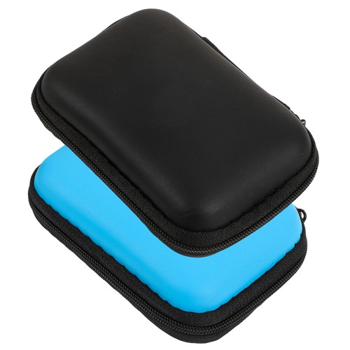 2 Pcs Carrying Bag Protection Case Hard Disk Drive Storage Miss Travel Small - Afbeelding 8 van 12