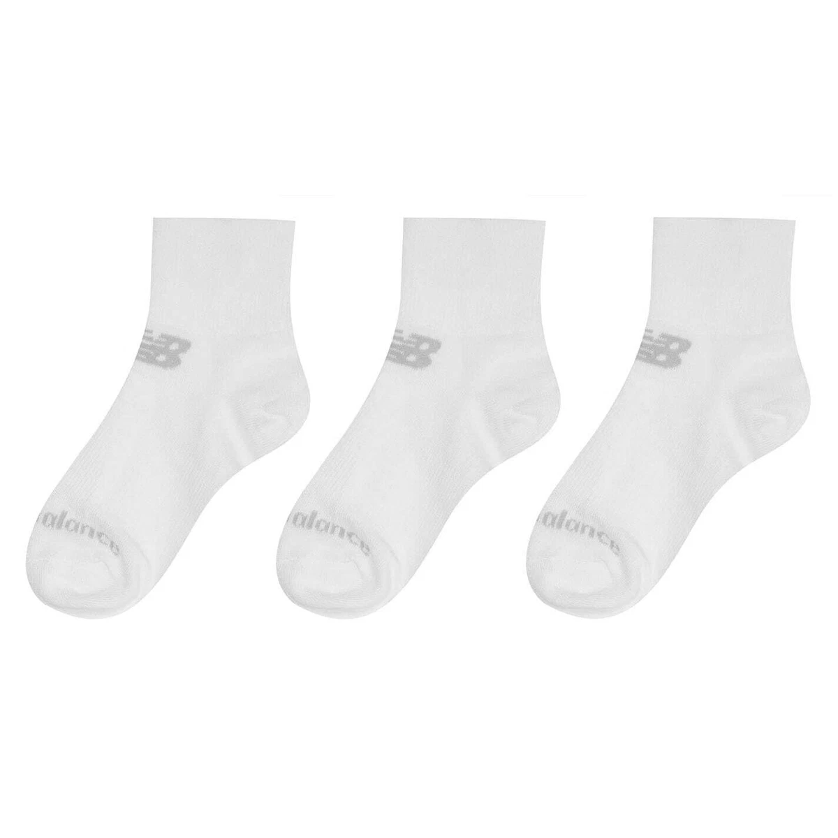 New Balance 3 Pack Ankle Socks Mens Gents Quarter Lightweight