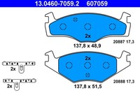 Bremsscheiben-BremsbeläGe-Kit ATE 13.0460-7059.2 VAG 867 698 151