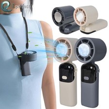 Portable Handheld Turbo Fan with Ice Cooling 100-Speed Rechargeable Personal Fan