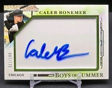 CALEB BONEMER 2025 Panini Boys of Summer ON-CARD AUTO 11/199 MLB #61 Prospect