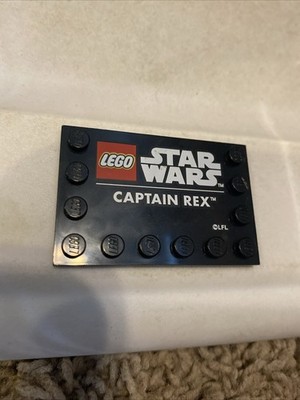 LEGO 1x 4x6 DECORATED TILE ''CAPTAIN REX'' Part 6180pb164  set 75349 Star Wars 14