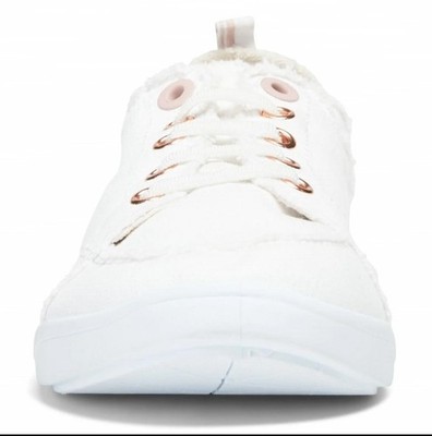 VIONIC Women Beach Pismo Casual Sneaker: Canvas, Cream (NEW)