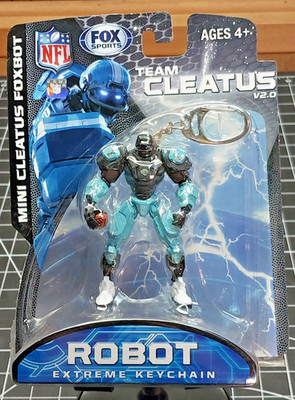 Fox Sports Cleatus V2.0 Robot Action Figure Key Chain - MIP Jacksonville Jaguars