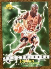 1995-96 SKYBOX ELECTRIFIED MICHAEL JORDAN CARD #278 EDGE CREASING & WEAR READ