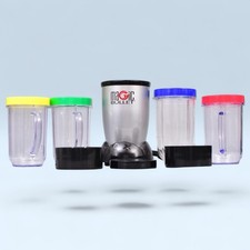 Magic Bullet Mini Blender Model MB1001 - Black w/ Accessories - Tested Working