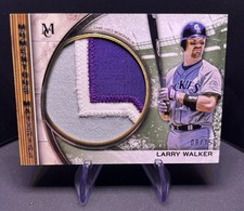2025 Topps Museum Collection Larry Walker Momentous Material Jumbo Patch Relic
