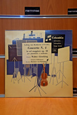 BEETHOVEN "Concerto N°4 in sol maggiore op. 58" COLUMBIA Vinile-Disco Vintage